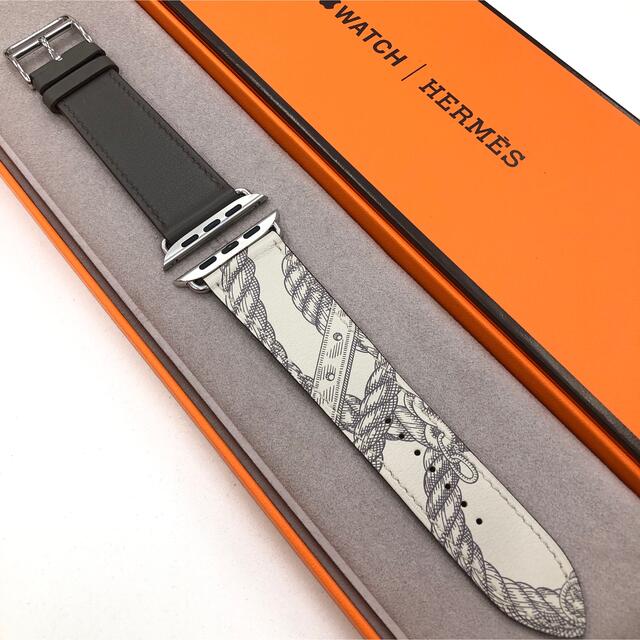 大人気廃盤色 アップルウォッチ HERMES レザーベルト AppleWatch