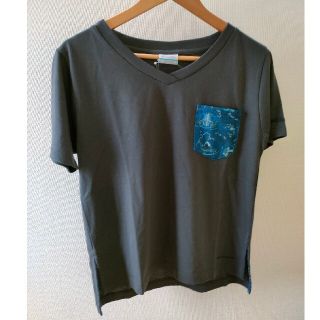 コロンビア(Columbia)の新品 Columbia レディース半袖VネックTシャツ M(Tシャツ(半袖/袖なし))