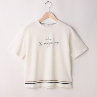 ポンポネット(pom ponette)のポンポネット新品新作タグ付きヘムラインエッフェルTシャツ160(Tシャツ/カットソー)