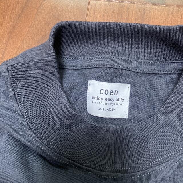 coen(コーエン)のcoen コーエン　Tシャツ　ブラック　Mサイズ レディースのトップス(Tシャツ(半袖/袖なし))の商品写真