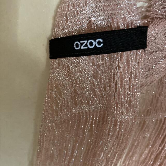 OZOC(オゾック)のオゾック　未使用　ストール　ピンクラメ レディースのファッション小物(ストール/パシュミナ)の商品写真