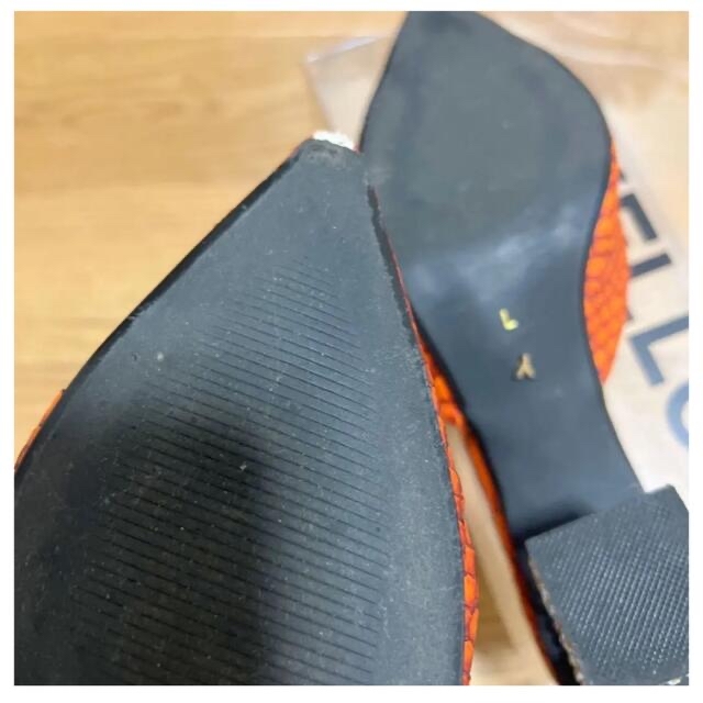 YELLO サンダル　Lサイズ　オレンジ レディースの靴/シューズ(サンダル)の商品写真