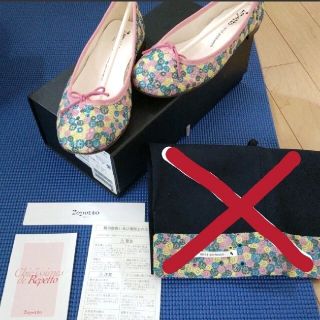 レペット(repetto)のミナペルホネン✕レペット コラボ バレエシューズ スカイフル(バレエシューズ)