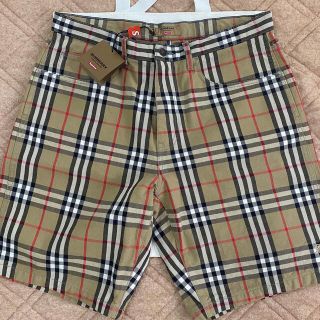 シュプリーム(Supreme)の34 supreme burberry denim short beige(ショートパンツ)