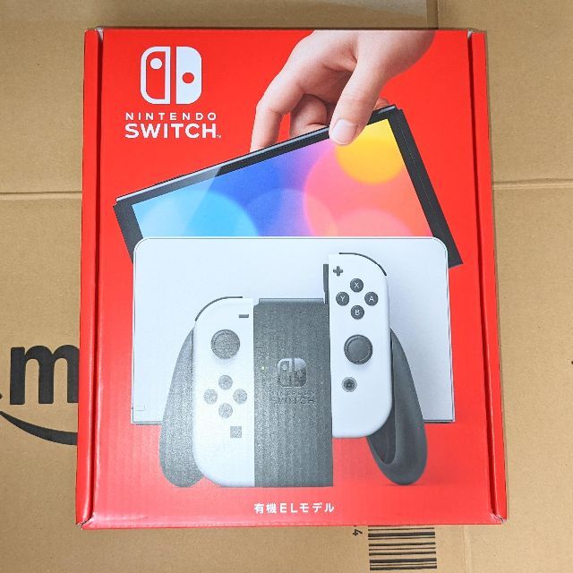 新品 Nintendo Switch 有機ELモデル ホワイト本体 凹みあり - 家庭用