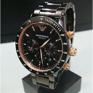 エンポリオアルマーニ(Emporio Armani)の2980 EMPORIO ARMANI メンズ 時計 AR70002 ブラック(腕時計(アナログ))