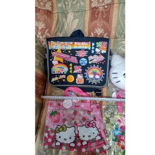 桜 印 レア サンリオ ハローキティ ぬいぐるみ デニム リュック バック