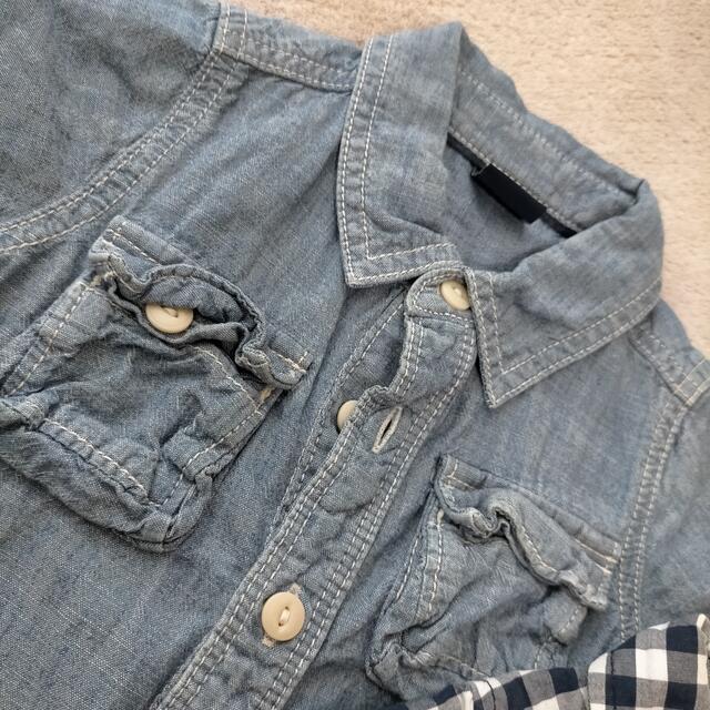 babyGAP(ベビーギャップ)のギャップ  カバーオール　2枚セット　80㎝ キッズ/ベビー/マタニティのベビー服(~85cm)(カバーオール)の商品写真