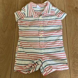 ベビーギャップ(babyGAP)のbaby GAP 半袖シャツ ロンパース ベビー  ショートオール 60(ロンパース)