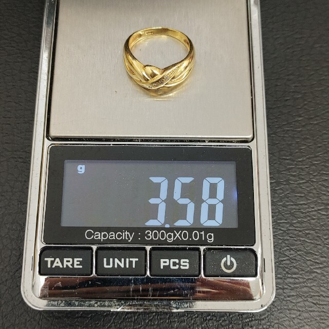 (Ｃ６-2)K18 ダイヤモンド リング 指輪 18金