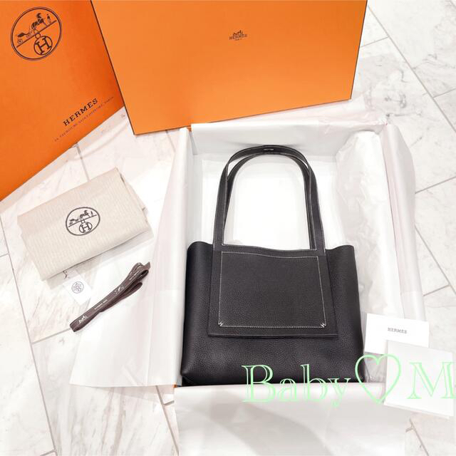 【再入荷】HERMES 超レア♡カバセリエ  31 ブラック U刻印 エルメス 1