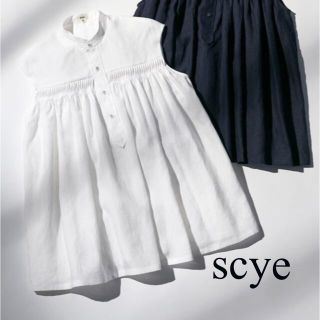 サイ(Scye)のscye リネンタックブラウス(シャツ/ブラウス(半袖/袖なし))