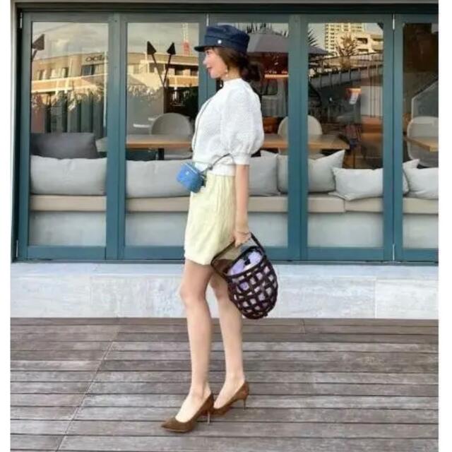 即完売 HYEON ヘヨン apple pie Knit ホワイトの通販 by m's 即完売 HYEON ヘヨン apple pie Knit ホワイトの通販 by m's