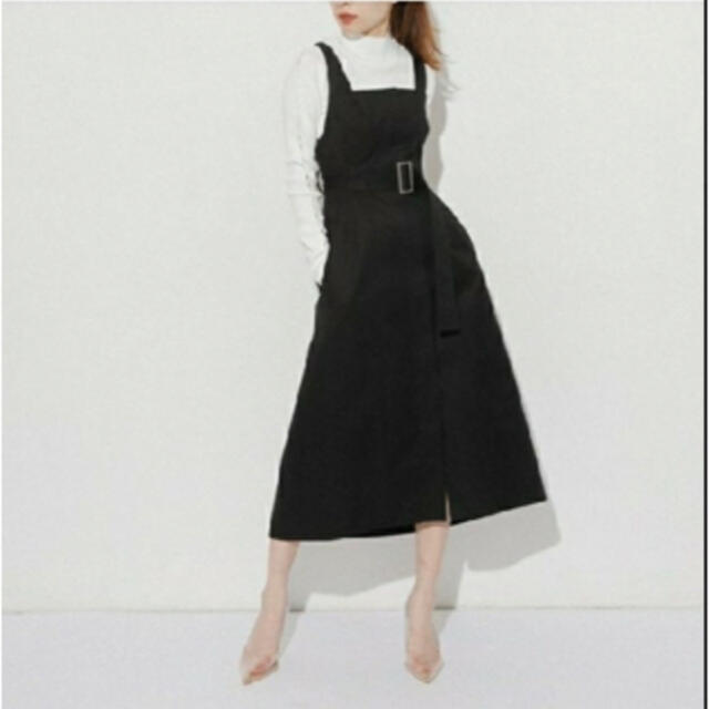 LE CIEL BLEU(ルシェルブルー)のルシェルブルー　Shaped Line Chino Dress レディースのワンピース(ロングワンピース/マキシワンピース)の商品写真