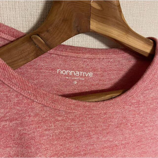 nonnative - nonnative ノンネイティヴ 半袖Tシャツ メンズ ピンク サイズ2の通販 by うすくちしょうゆ店｜ノン