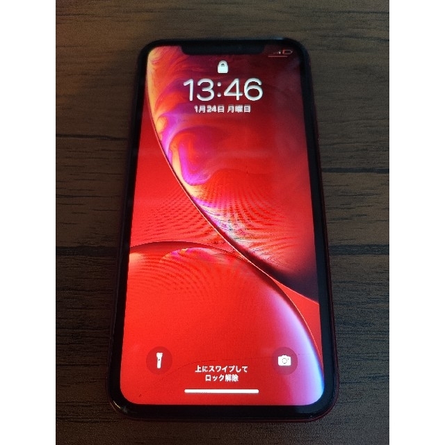 iPhoneXR 64GB RED　auスマートフォン/携帯電話