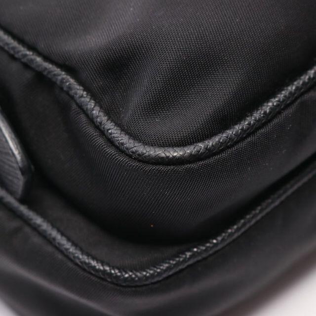 PRADA(プラダ)のボディバッグ ウエストバッグ ナイロン サフィアーノレザー ブラック メンズのバッグ(ボディーバッグ)の商品写真