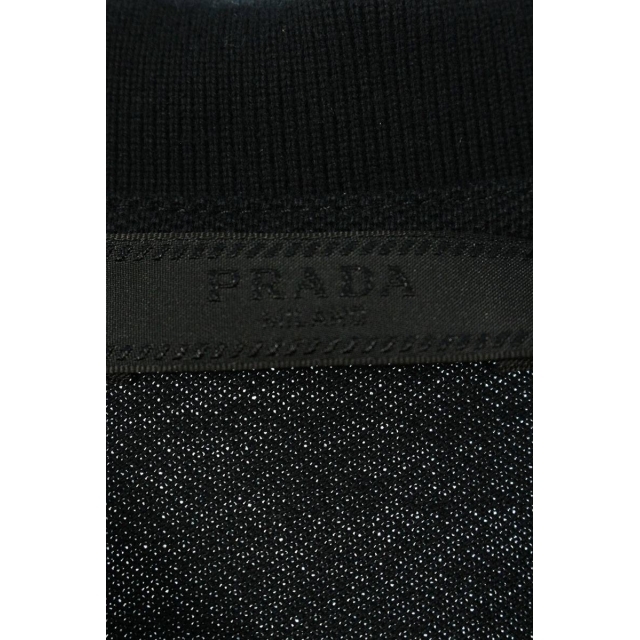 PRADA(プラダ)のプラダ SJN256 R191 322 ロゴラバーパッチ半袖ポロシャツ L メンズのトップス(ポロシャツ)の商品写真