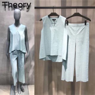 Theory 20SS ECO CRUNCH WASH リネンストレッチパンツ