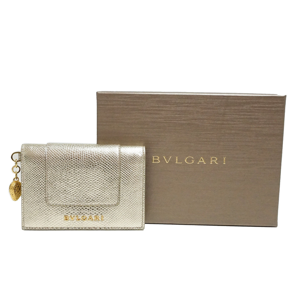 BVLGARI - ブルガリ レザー セルペンティ フォーエバー カードケース