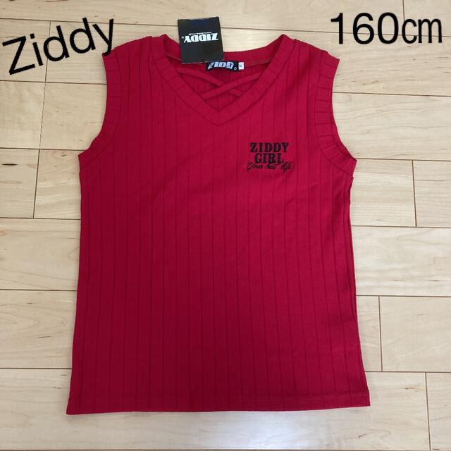 ZIDDY(ジディー)のジディー　160サイズ　レッド　ノースリーブTシャツ キッズ/ベビー/マタニティのキッズ服女の子用(90cm~)(Tシャツ/カットソー)の商品写真