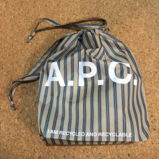 アーペーセー(A.P.C)の未使用新品☆ A.P.Cロゴ エコバッグ 巾着バッグ♪(エコバッグ)