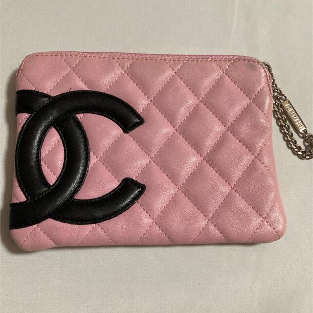 CHANEL - 【TAMA11様専用】シャネル カンボンライン ポーチ ピンク