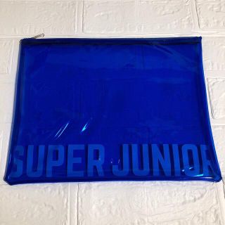 スーパージュニア(SUPER JUNIOR)のSUPER JUNIOR クリアビニールポーチ(アイドルグッズ)