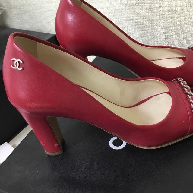 CHANEL シャネル オープントゥパンプス-