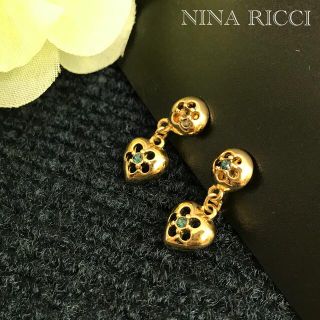 ニナリッチ(NINA RICCI)のNINA RICCI ニナリッチ イヤリング ハート 花 ゴールド(イヤリング)