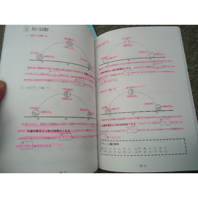 希学園　4年　夏期/冬期　講習テキスト　国算理　2019年使用 9