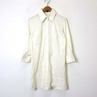 ミッシュマッシュ(MISCH MASCH)のミッシュマッシュ チュニック シャツ ストライプ 7分袖 M アイボリー(その他)