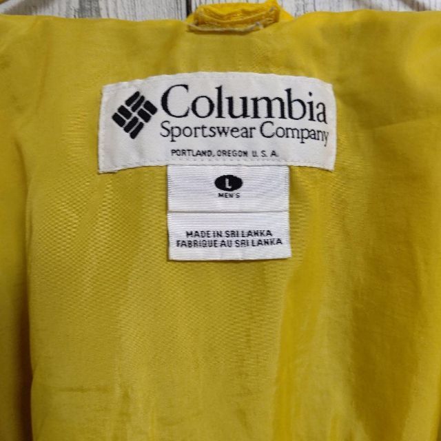 Columbia(コロンビア)の美品コロンビアマウンテンジャケットイエロー黄ブラック黒アウターブルゾン古着 メンズのジャケット/アウター(ブルゾン)の商品写真