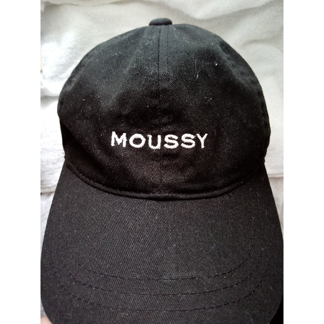 moussy(マウジー)のMOUSSY　マウジー　キャップ　ブラック レディースの帽子(キャップ)の商品写真