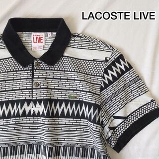 ラコステライブ(LACOSTE L!VE)の希少デザインLACOSTE LIVE ラコステライブ フランス製 ポロシャツ(ポロシャツ)