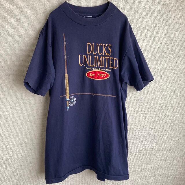 90s VINTAGE フィッシング プリント Tシャツ 釣り レトロ 古着の通販