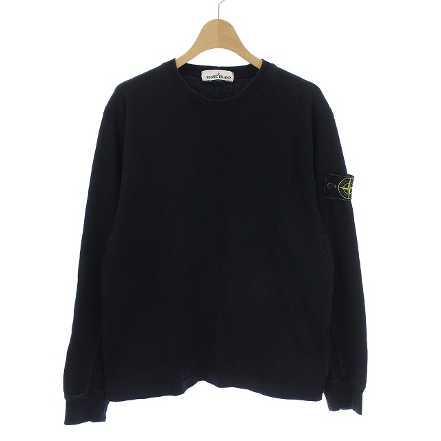 STONE ISLAND(ストーンアイランド)のストーンアイランド L/Sカットソー 長袖 Tシャツ ワッペン S 黒 メンズのトップス(Tシャツ/カットソー(七分/長袖))の商品写真