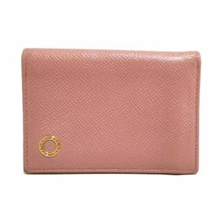 ブルガリ(BVLGARI)のブルガリ カードケース 名刺入れ バイカラー ２８２８６７ ピンク系 レッド(名刺入れ/定期入れ)