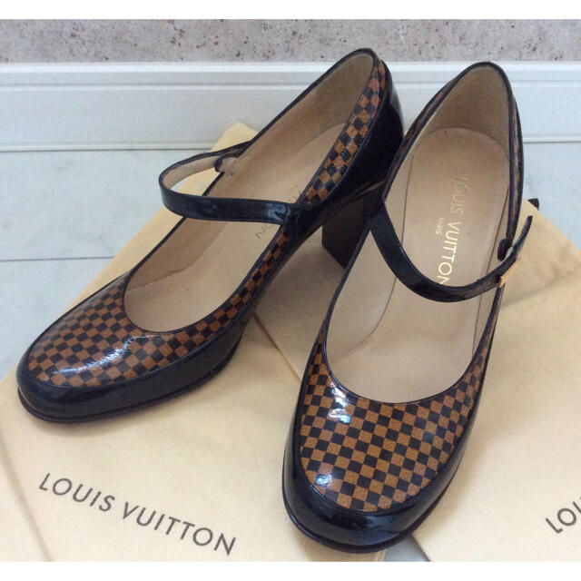 美品✨LOUIS VUITTON✨ルイヴィトン✨ダミエパンプス 23.5