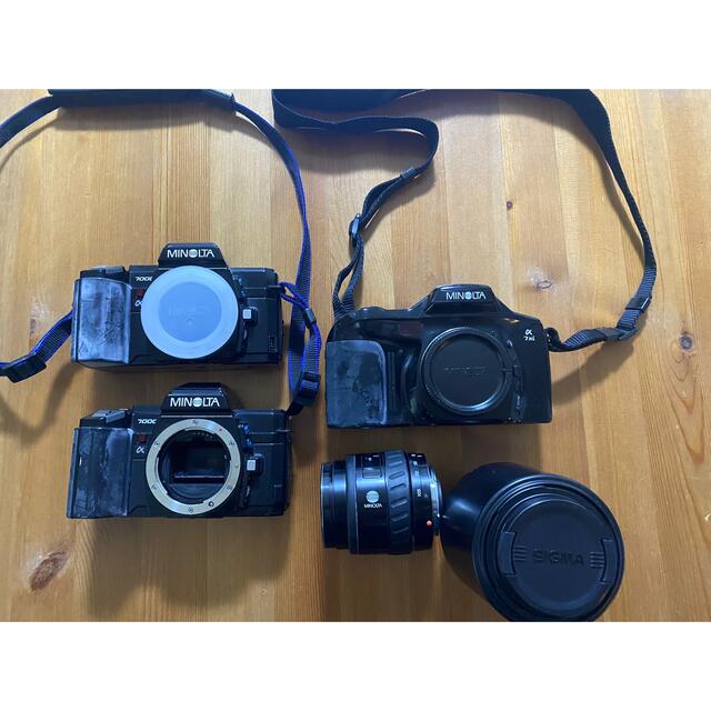 【中古】MINOLTAフィルムカメラ レンズセット/ジャンク スマホ/家電/カメラのカメラ(フィルムカメラ)の商品写真