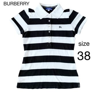 バーバリーブルーレーベル(BURBERRY BLUE LABEL)のバーバリーブルーレーベル☆ボーダー 半袖 ポロシャツ(ポロシャツ)