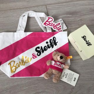 バービー(Barbie)のシュタイフ×バービー　コラボくまバッグ未使用レア2013年あちゃちゅむムチャチャ(ぬいぐるみ/人形)