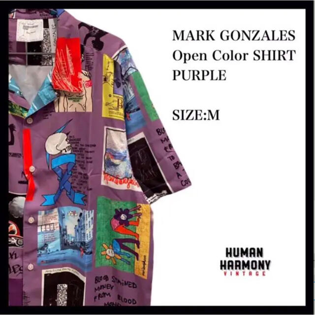 72身幅MARK GONZALES マークゴンザレス　オープンカラーシャツ　袋入り　新品