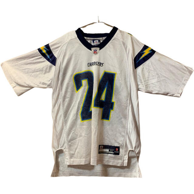 Reebok(リーボック)のReebok リーボック NFL CHARGERS チャージャーズ ゲームシャツ メンズのトップス(Tシャツ/カットソー(半袖/袖なし))の商品写真