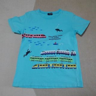 クレードスコープ(kladskap)のクレードスコープ　電車　海　Tシャツ　130(Tシャツ/カットソー)