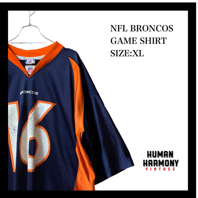 NFL BRONCOS ブロンコス ゲームシャツ ユニフォーム65cm袖丈