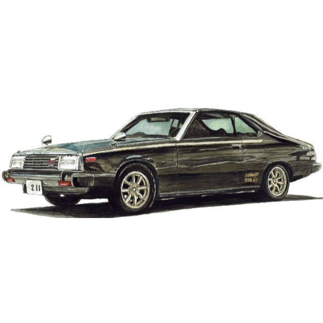 日産 - NC-1402スカイラインC211/GT限定版画サイン有額装済作家平右ヱ