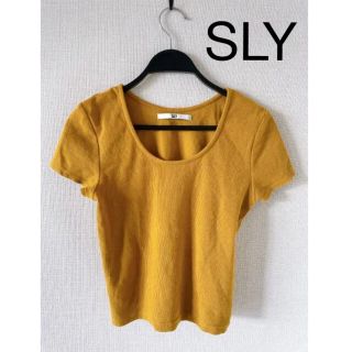 スライ(SLY)の☆SLY マスタードカラー ショート丈 カットソー トップス☆(カットソー(半袖/袖なし))