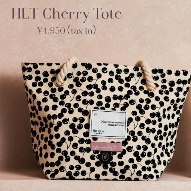 HLT Cherry Tote Bag  herliptoチェリートート