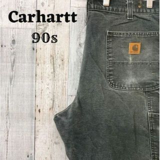 カーハート(carhartt)の90sカーハートCarharttペインターパンツボトムスグレー灰古着(ペインターパンツ)